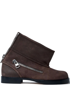 JW Anderson suede ankle boots - Brown