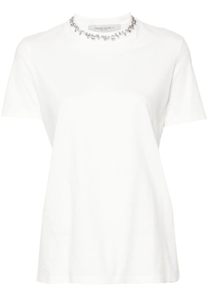Golden Goose rhinestone-embellished cotton T-shirt - White