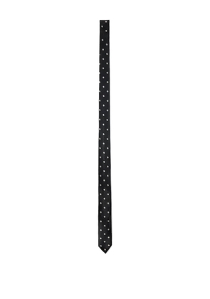 SAINT MXXXXXX silk tie - Black