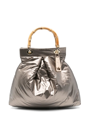 la milanesa bamboo-handle quilted tote bag - Brown