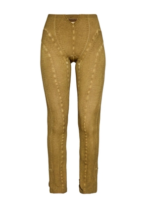 Nike x KNWLS cut-out ribbed leggings - Brown