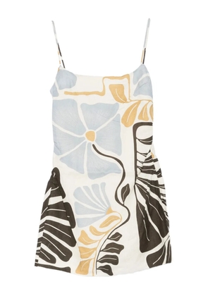 SIR. Lola square-neck mini dress - Neutrals