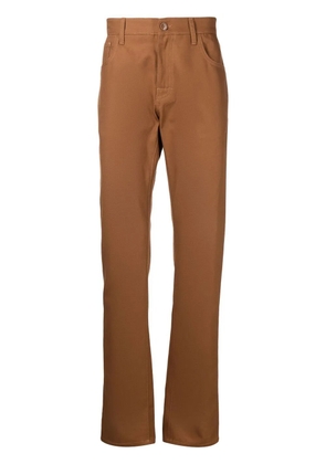 Raf Simons slim-cut leg trousers - Brown