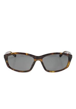 Balenciaga Eyewear logo-print sunglasses - Brown