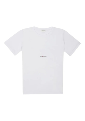 Saint Laurent logo-detail T-shirt - White