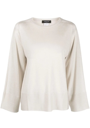 Fabiana Filippi crew-neck jumper - Silver