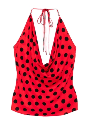 BLAKLACE polka-dot top - Red