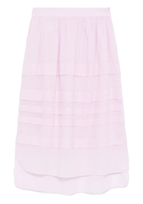 Peserico cotton midi skirt - Purple