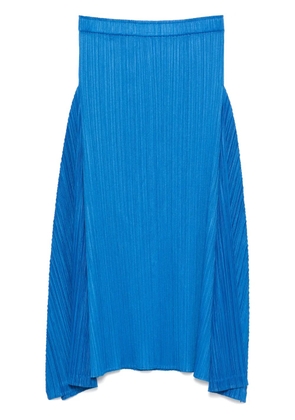 Pleats Please Issey Miyake Thicker Bottoms 2 midi skirt - Blue