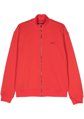 Ferrari rubberised-logo zipped sweatshirt - Red