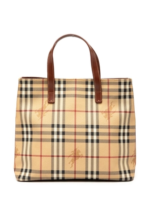 Burberry Pre-Owned 2000-2017 Haymarket Check Coated Canvas tote bag - Brown