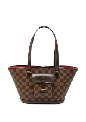 Louis Vuitton Pre-Owned 2003 Damier Ebene Manosque PM shoulder bag - Brown