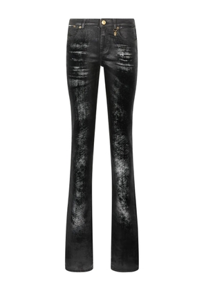 Roberto Cavalli distressed flared jeans - Black