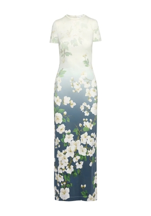 Oscar de la Renta Cherry Blossom dress - Blue