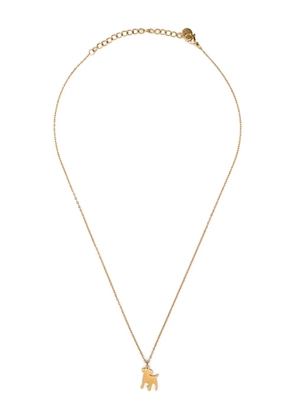 BLAKLACE dog-pendant necklace - Gold