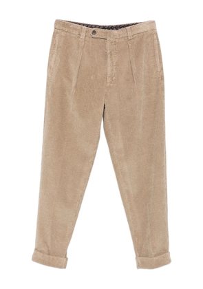 Berwich pleated corduroy pants - Neutrals