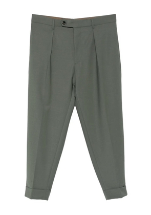 Berwich Chiaia pleated cuffed trousers - Green