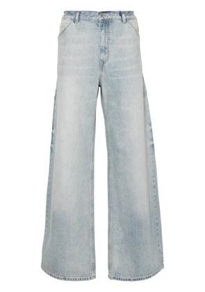 Courrèges mid-rise straight-leg jeans - Blue