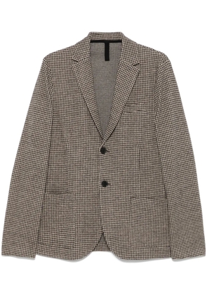 Harris Wharf London houndstooth-pattern blazer - Brown