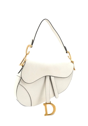 Christian Dior Pre-Owned Saddle Handbag Leather Medium shoulder bag - White