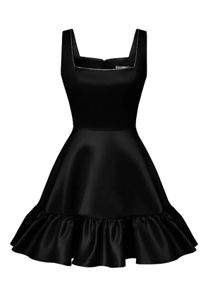 POST MERIDIEM ruffle-hem mini dress - Black