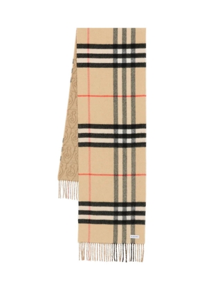 Burberry double-sided cashmere scarf - Neutrals