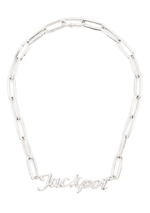 Jil Sander Jackpot-plaque necklace - Silver