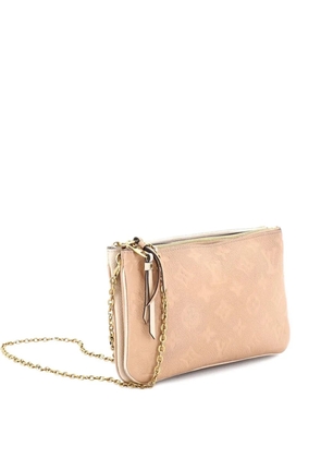 Louis Vuitton Pre-Owned Double Zip Pochette Monogram Empreinte Leather clutch bag - Neutrals