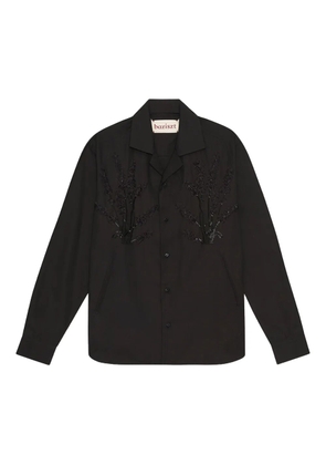 Baziszt embellished long-sleeved shirt - Black