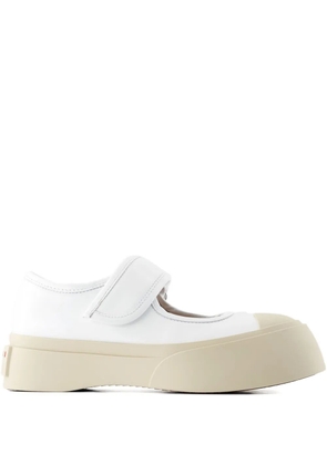 Marni leather mules - White