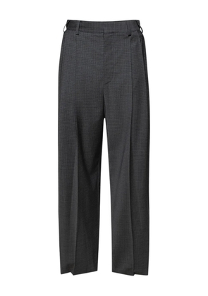 Alexander Wang pleated check-pattern trousers - Grey