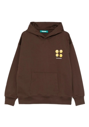 BARROW graphic-print hoodie - Brown