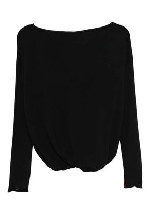 Liviana Conti boat-neck sweater - Black