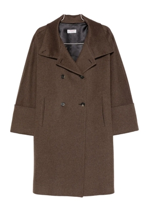 Alberto Biani double-breasted coat - Brown