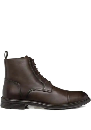 Geox leather lace-up boots - Brown