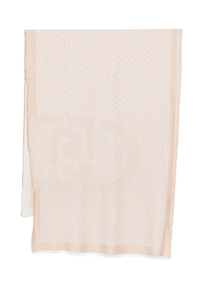 LIU JO monogram scarf - Neutrals