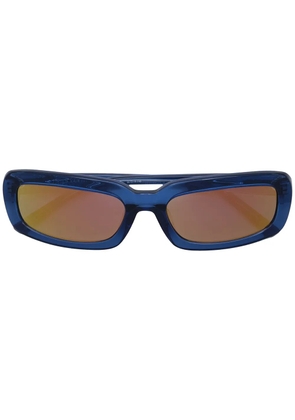 Linda Farrow rectangle-frame sunglasses - Blue