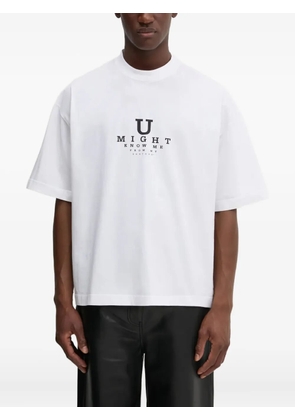 VETEMENTS text-print T-shirt - White