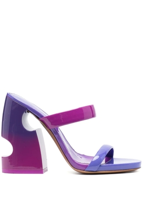 Off-White Shade Meteor 120mm leather sandals - Pink