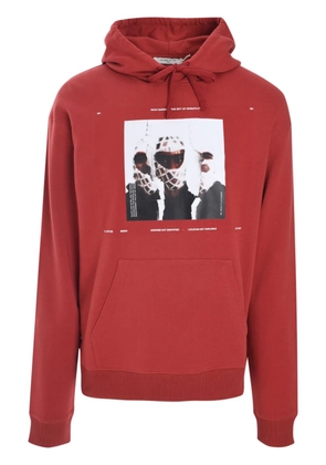Ih Nom Uh Nit graphic-print cotton hoodie - Red