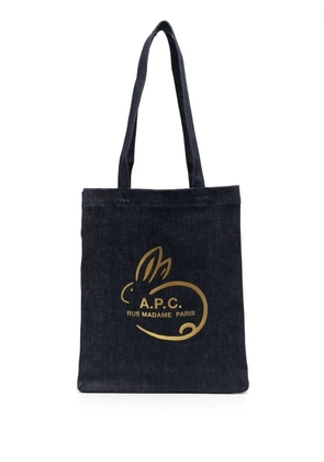 A.P.C. Lou tote bag - Blue