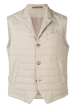 Eleventy padded fitted gilet - Neutrals
