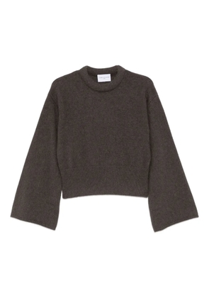 Isabelle Blanche flared-sleeve sweater - Brown