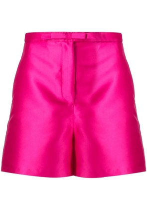 Blanca Vita satin-finish tailored shorts - Pink