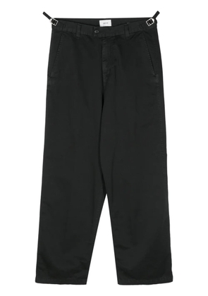 Haikure high-waist tapered trousers - Black