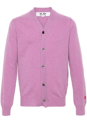 Comme Des Garçons Play V-neck wool cardigan - Purple