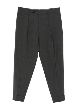 Berwich Chiaia pleated cuffed trousers - Grey