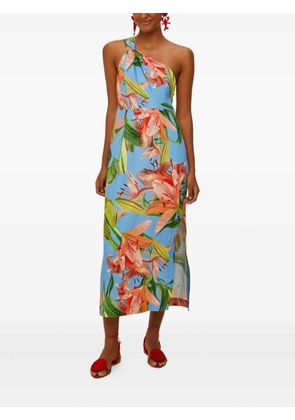 FARM Rio floral-print midi dress - Blue