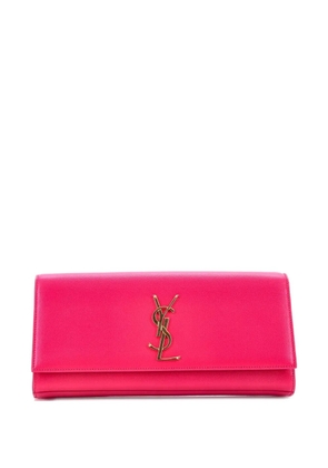 Saint Laurent Pre-Owned Classic Monogram Leather Long clutch bag - Pink