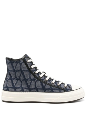 Valentino Garavani VLogo Signature high-top sneakers - Blue